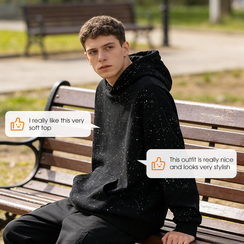 Comfortable Starry Sky Pullover Hoodie