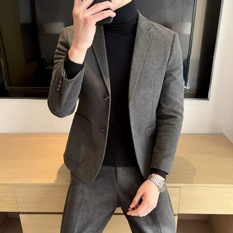 Men’s Slim-Fit Casual Blazer Jacket