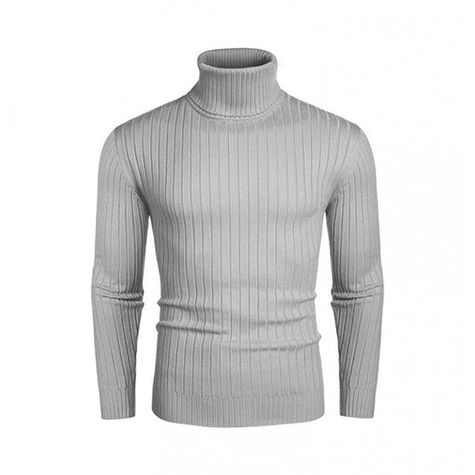 Men's Ribbed Turtleneck Sweater