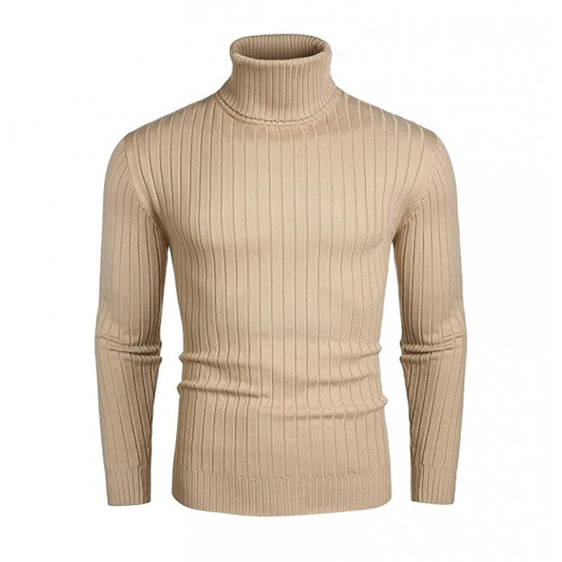 Men's Ribbed Turtleneck Sweater