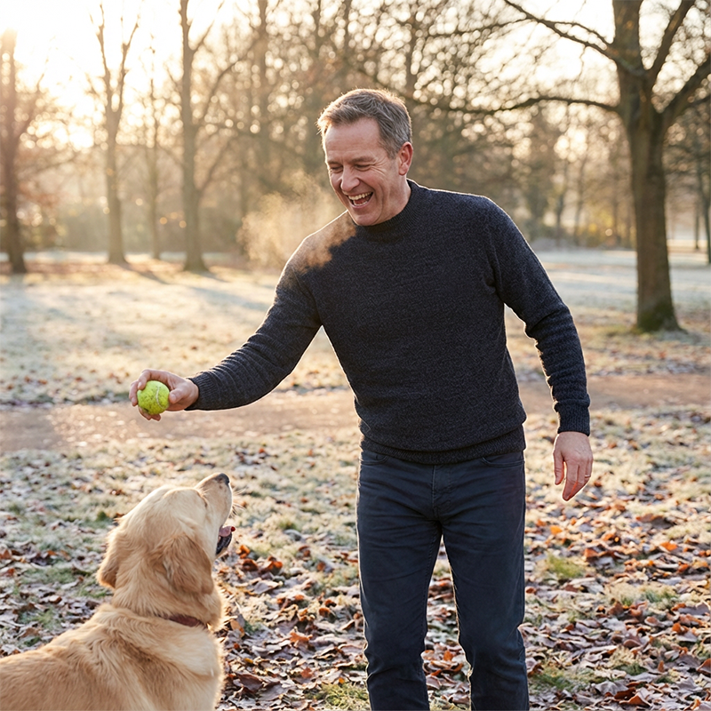 ✨🔥Men's Thermal Lined Mock Neck Sweater
