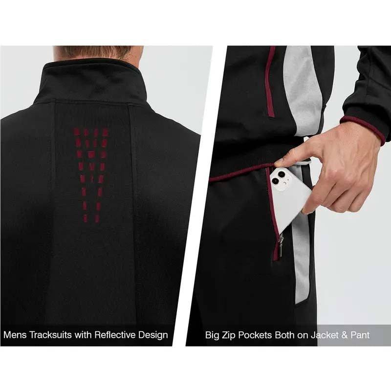 Men's Full-Zip Running Jacket & Pants 2-Piece Set