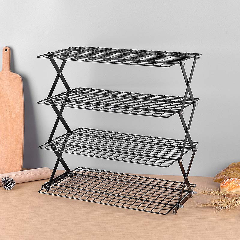 ⏳LIMITED-TIME 50% OFF! 🔥Kyayu™ Stackable Folding Metal Storage Rack – 3/4-Level Expandable Organizer – Perfect for Spices, Snacks, and Essentials in Kitchen, RV, or Camping Setup