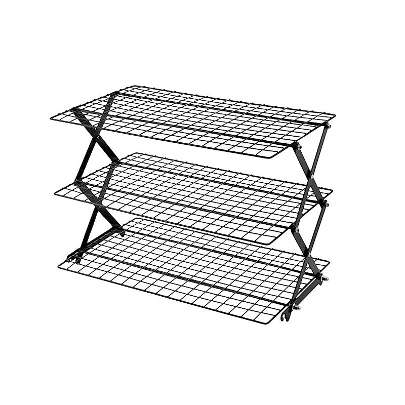 ⏳LIMITED-TIME 50% OFF! 🔥Kyayu™ Stackable Folding Metal Storage Rack – 3/4-Level Expandable Organizer – Perfect for Spices, Snacks, and Essentials in Kitchen, RV, or Camping Setup