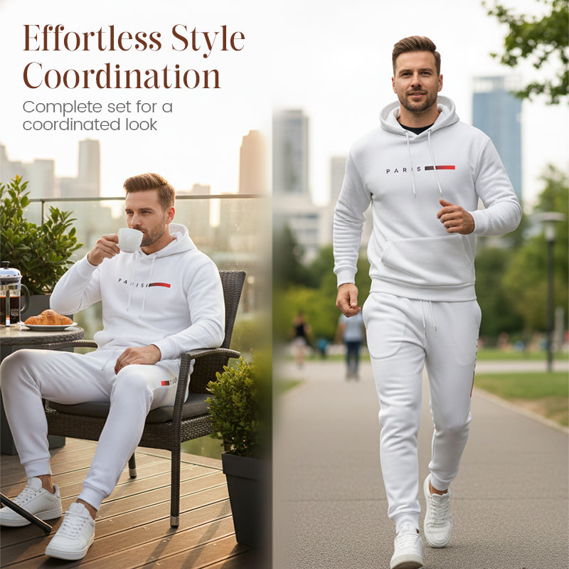 Men's Hooded Tracksuit Set