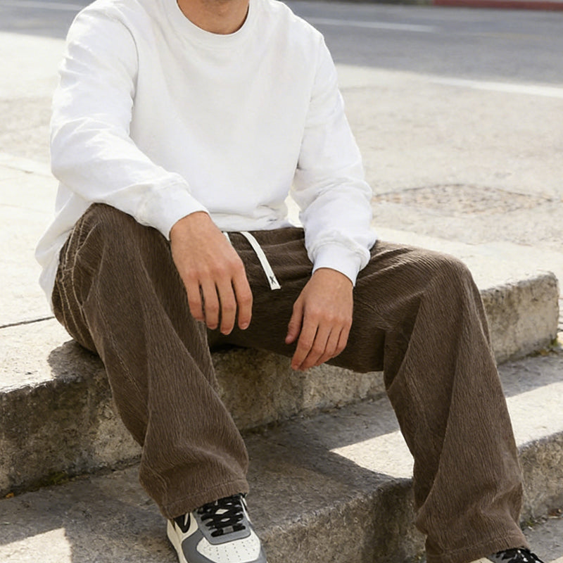 ⏳Time-Limited Special⏰Men's Loose-Fit Drawstring Pants with Pockets