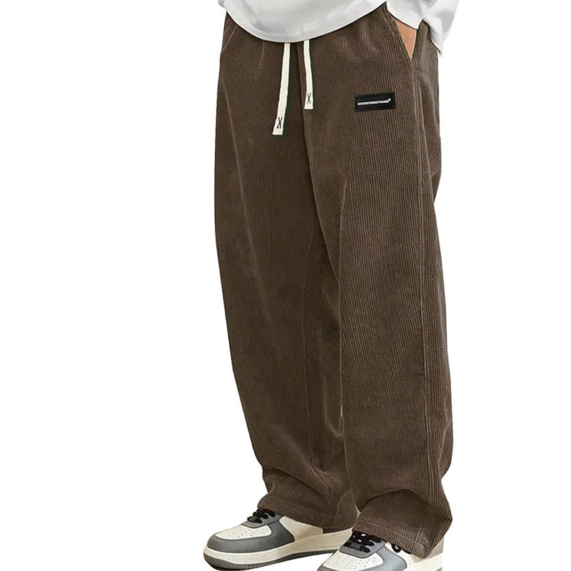 ⏳Time-Limited Special⏰Men's Loose-Fit Drawstring Pants with Pockets