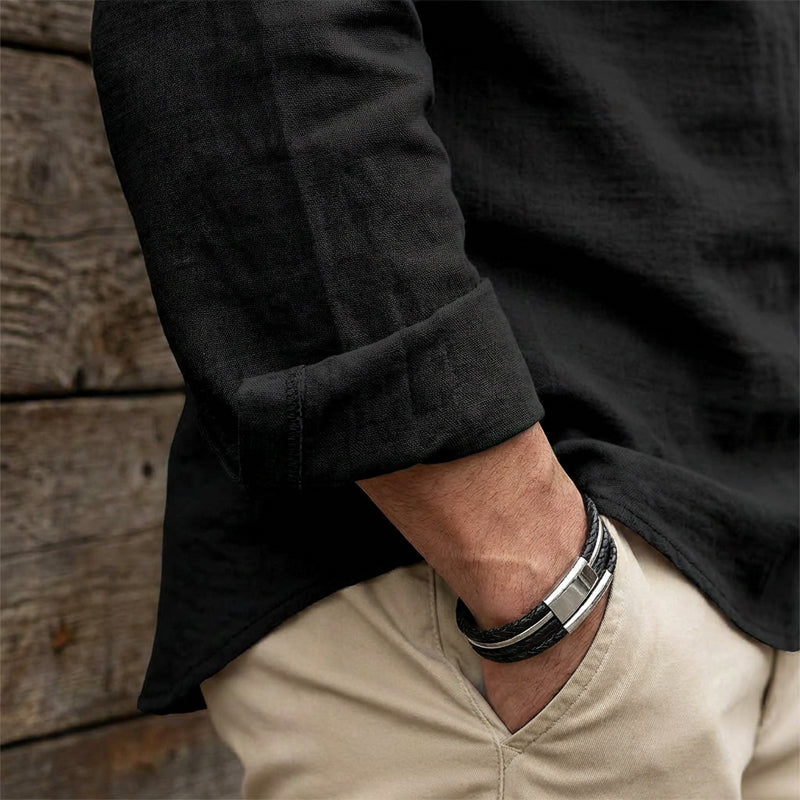 💎 50% OFF! 💎 Men's Casual Solid Color Shirt – Lace-Up Neck, Modern Stand Collar & Breathable Cotton Blend 👔