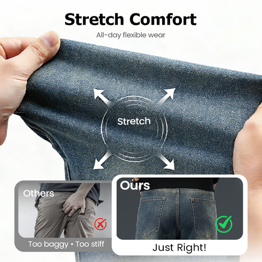 Men's Straight-Leg Stretch Jeans