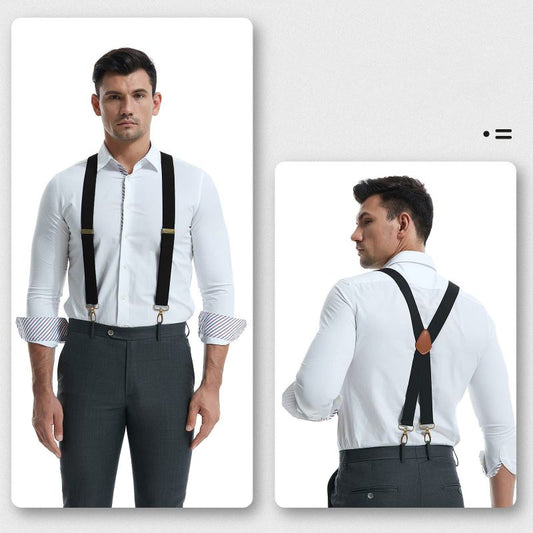 📢LAST DAY BUY 2 GET 1 FREE!⏰Men's X-Back Suspenders with Hook Clips