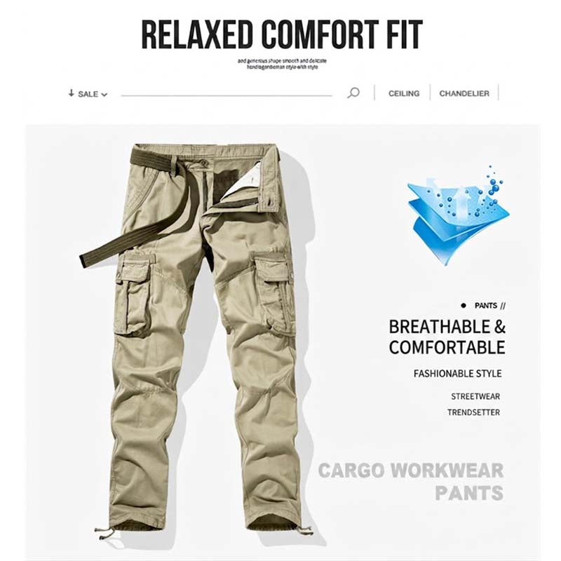🪖 LIMITED-TIME 50% OFF! 👖 Men's Classic Tactical Cargo Pants – Multi-Pocket, Durable, Adjustable Cuffs 🔧