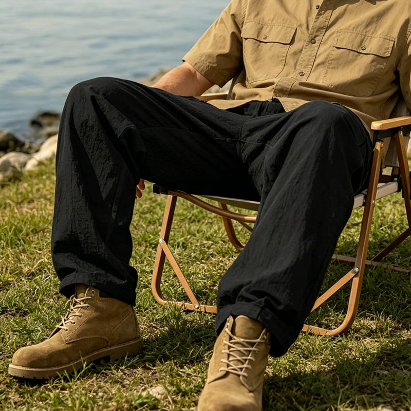 Men's Cotton Linen Cargo Pants