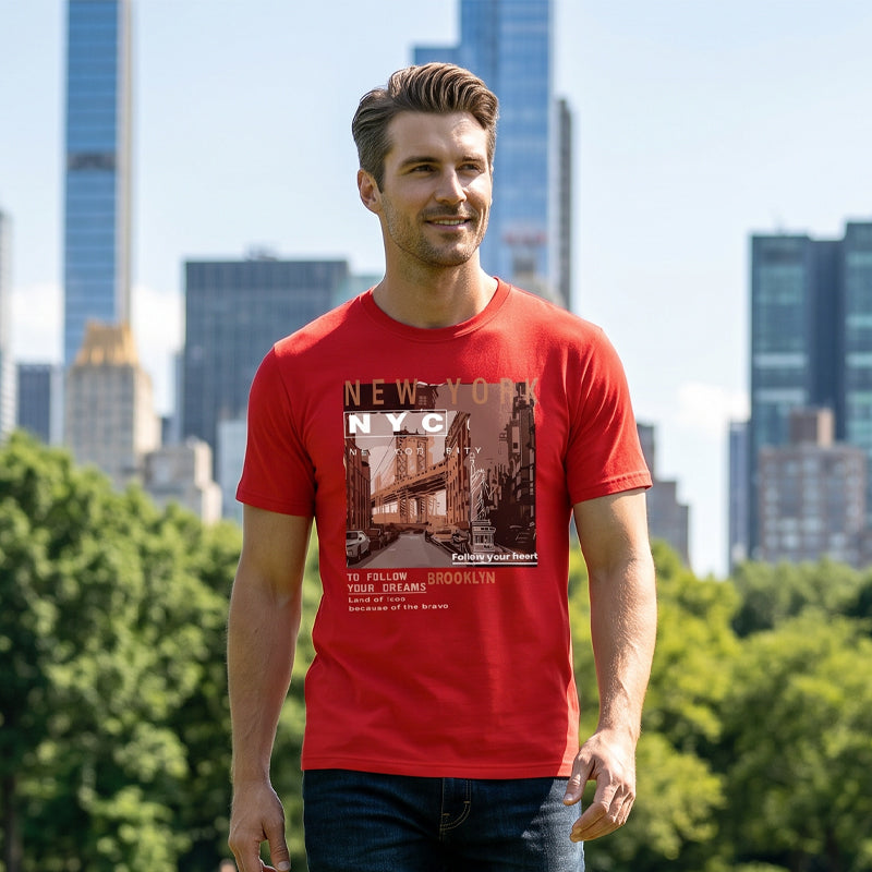 🏙️ LIMITED-TIME 50% OFF! ✨ Urban Graphic T-Shirt – New York City, Soft, Relaxed Fit ✨