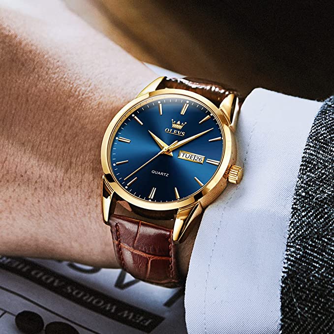 ⏳Time-Limited Special⏰Men's Simple Watch with Day & Date – Stainless Steel, Luminous Hands, Classic ✨