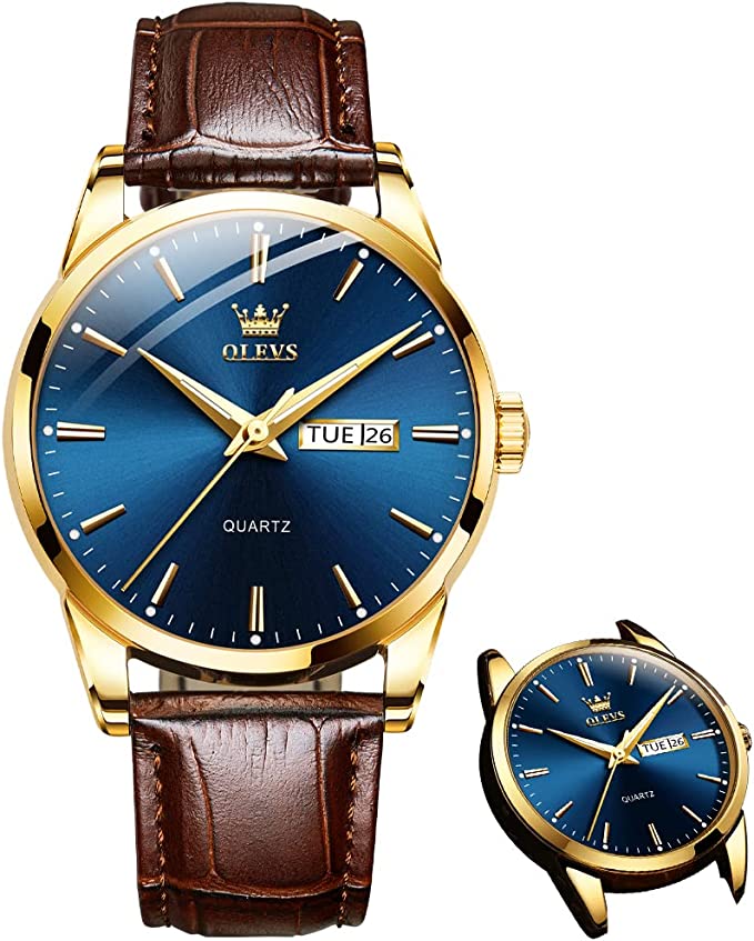 ⏳Time-Limited Special⏰Men's Simple Watch with Day & Date – Stainless Steel, Luminous Hands, Classic ✨