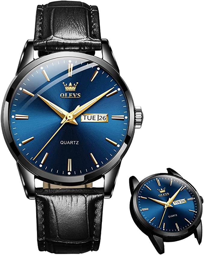 ⏳Time-Limited Special⏰Men's Simple Watch with Day & Date – Stainless Steel, Luminous Hands, Classic ✨