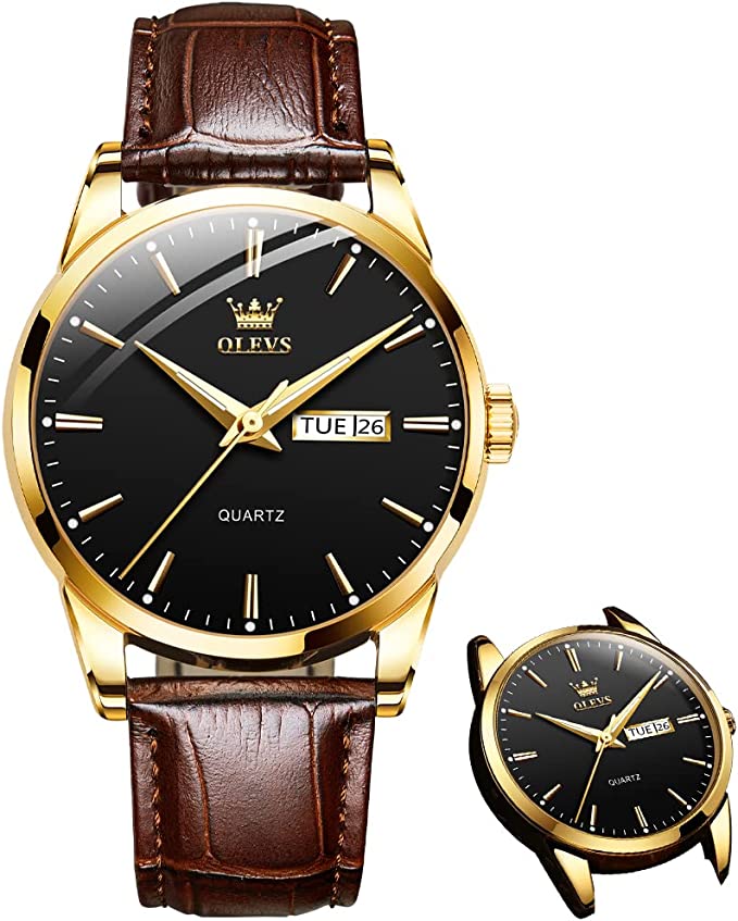 ⏳Time-Limited Special⏰Men's Simple Watch with Day & Date – Stainless Steel, Luminous Hands, Classic ✨