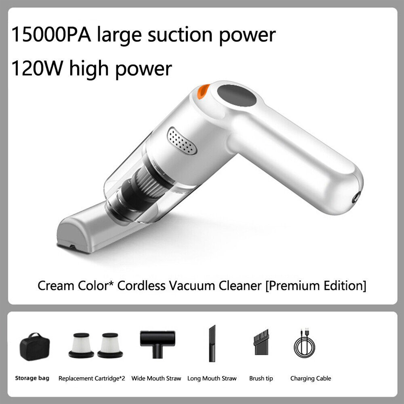 High-Power Cordless Vacuum Cleaner Kit for Car