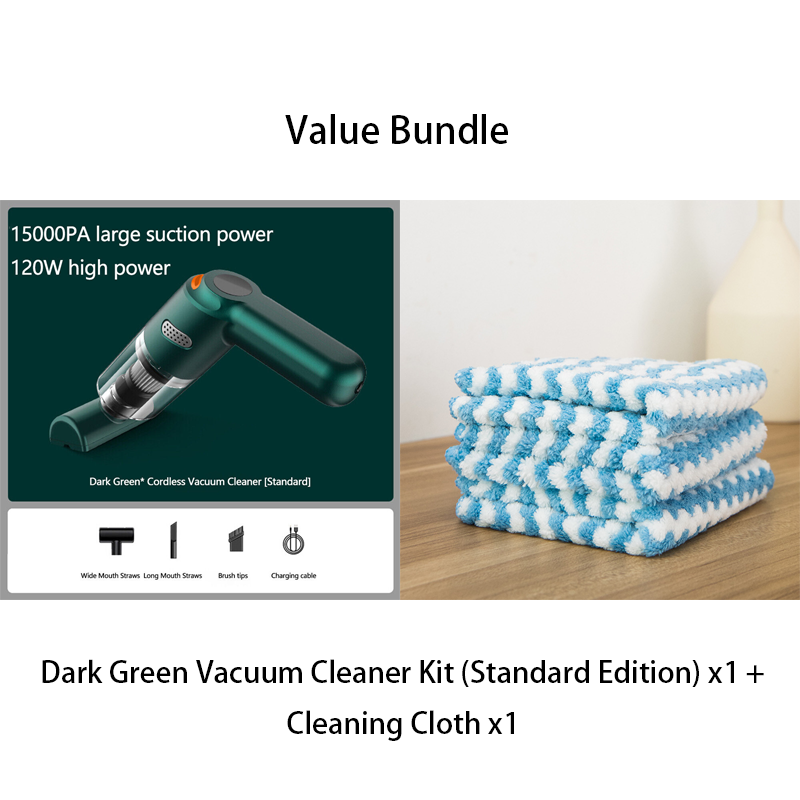 High-Power Cordless Vacuum Cleaner Kit for Car