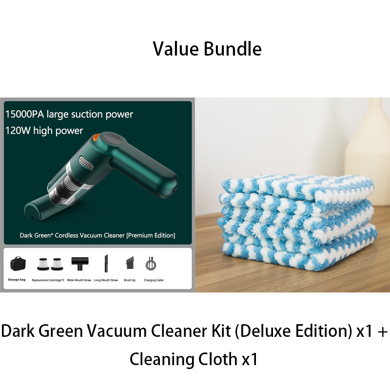 High-Power Cordless Vacuum Cleaner Kit for Car