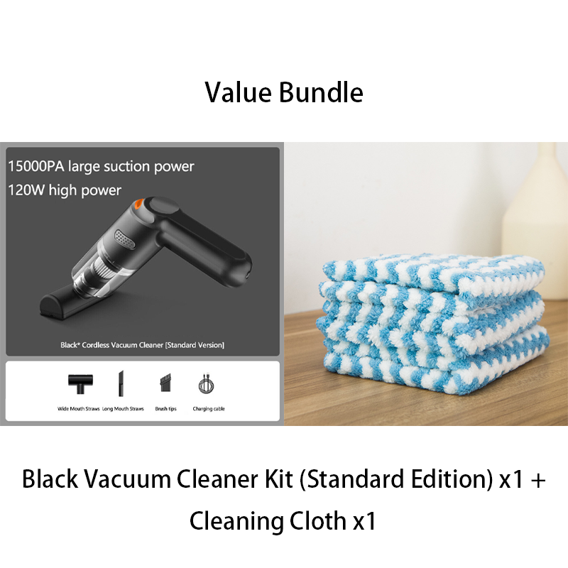 High-Power Cordless Vacuum Cleaner Kit for Car