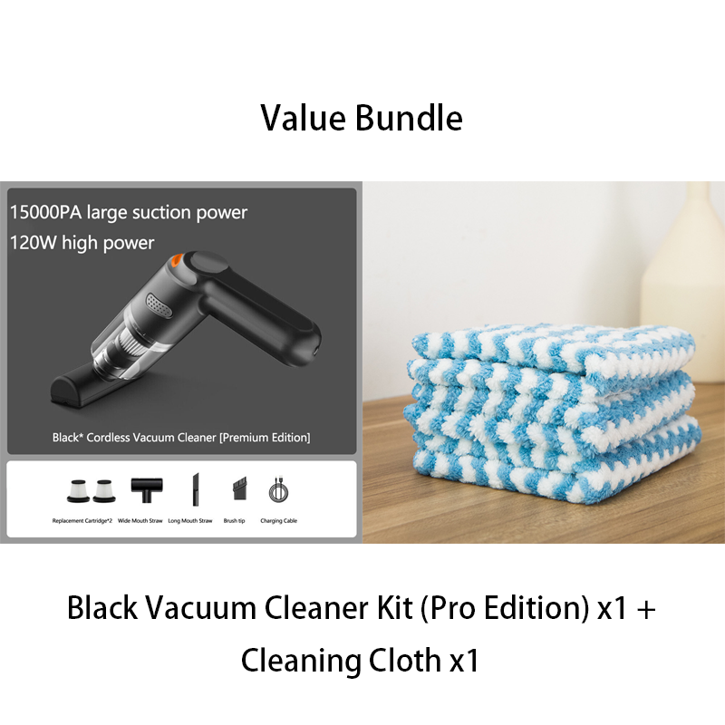 High-Power Cordless Vacuum Cleaner Kit for Car