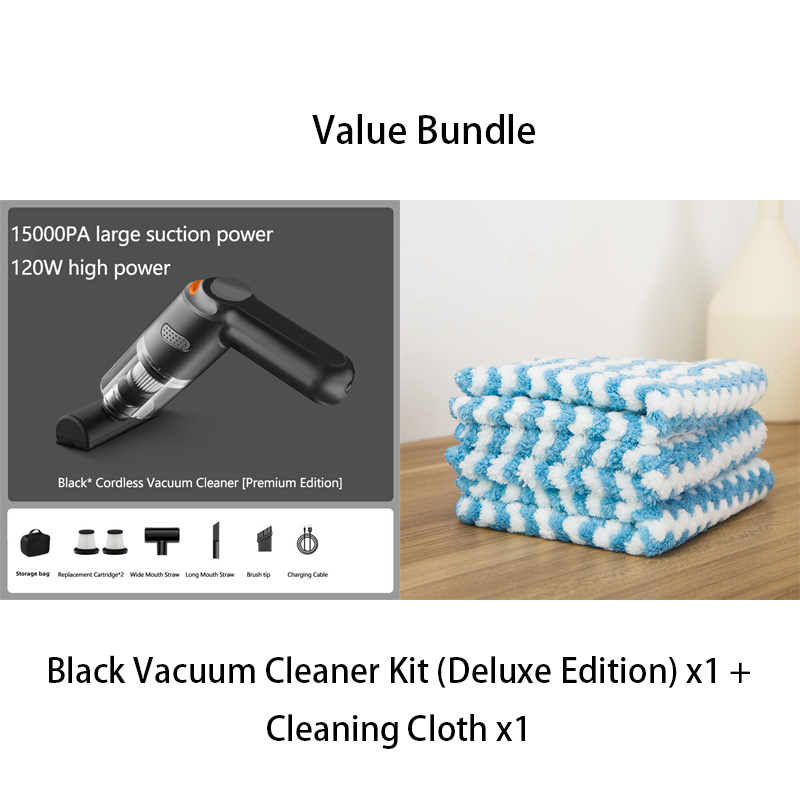 High-Power Cordless Vacuum Cleaner Kit for Car