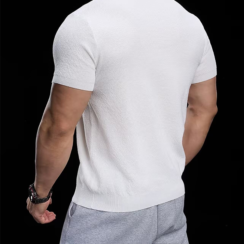📢50% OFF !! ⏰Breathable V-Neck Knit Tee