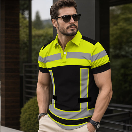 📢📢50% OFF !! ⏰Men's High Visibility Reflective Short Sleeve Shirt