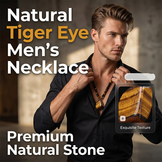 🔥50% OFF NOW |KYAYU™ WARRIOR’S TIGER-EYE BEADED NECKLACE – Forge Your Destiny with Unbreakable Energy