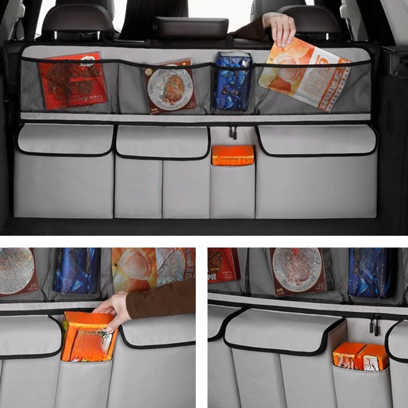🚗 LIMITED-TIME 50% OFF 📦 Car Trunk Storage Bag — Large Capacity, Multi-Pocket Design