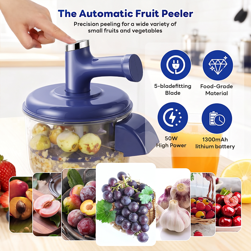 🍎 50% OFF NOW! ⚡ Electric Fruit Peeler & Mixer – 2-in-1, USB rechargeable & one-touch – Peels in 10s – perfect for quick prep 🥕