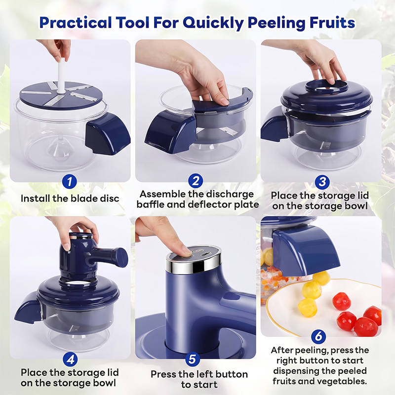 🍎 50% OFF NOW! ⚡ Electric Fruit Peeler & Mixer – 2-in-1, USB rechargeable & one-touch – Peels in 10s – perfect for quick prep 🥕