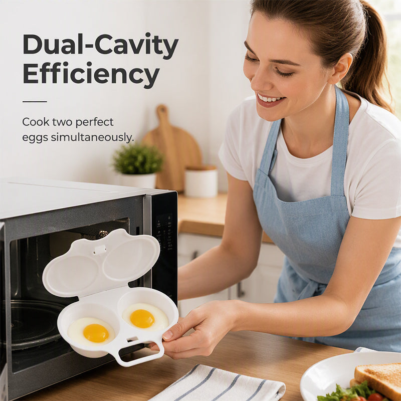 🥗🎁 50% OFF! Microwave Egg Poacher – From £4.99! Dual‑cavity, non‑stick & easy clean. Healthier than frying – stock up & save! 🏠✅