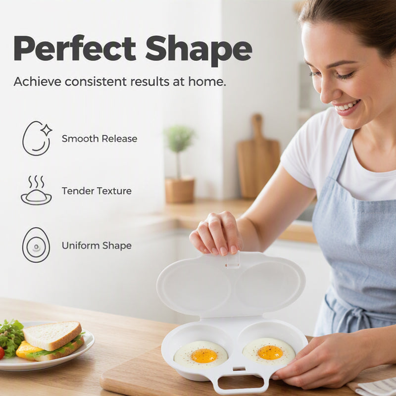 🥗🎁 50% OFF! Microwave Egg Poacher – From £4.99! Dual‑cavity, non‑stick & easy clean. Healthier than frying – stock up & save! 🏠✅