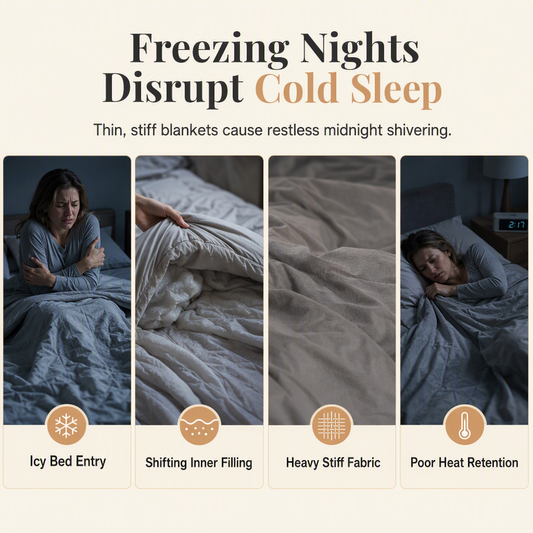 🛌 49% OFF! ✨ Double-Sided Sherpa Fleece Comforter – Snowflake Velvet & Dense Lamb Fleece Heat Lock, Ultra-Soft Velvet Touch & Durable Digital Print – Cozy Winter Warmth for Every Room ❄️