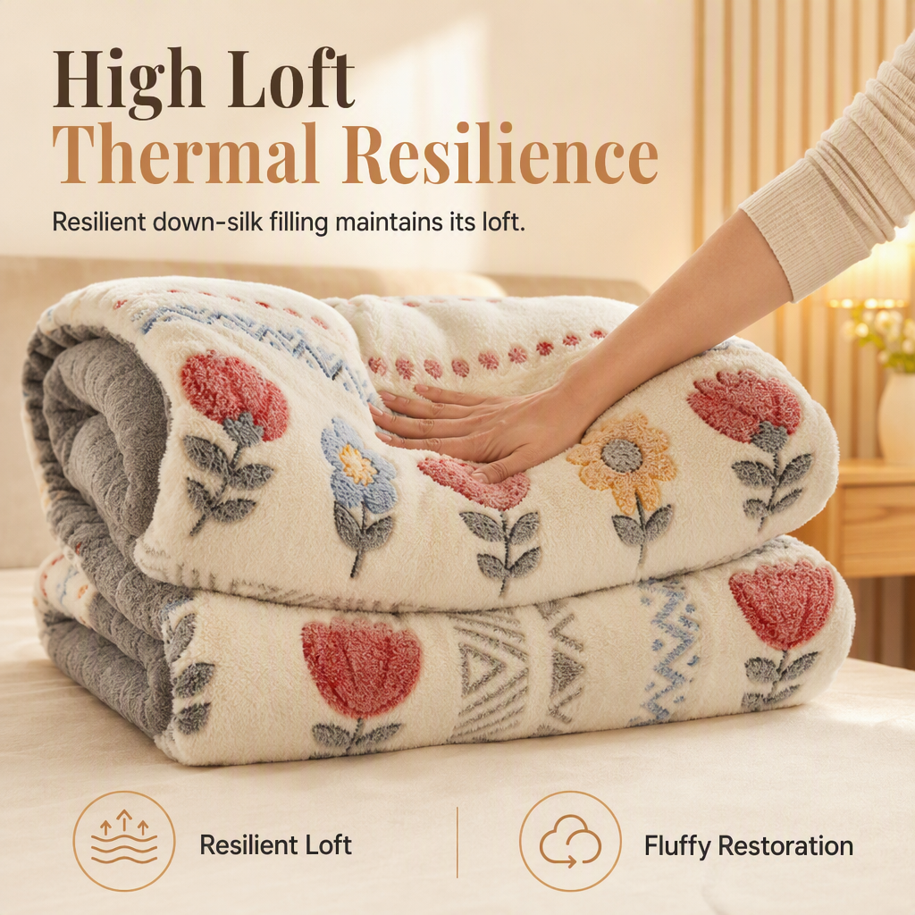 🛌 49% OFF! ✨ Double-Sided Sherpa Fleece Comforter – Snowflake Velvet & Dense Lamb Fleece Heat Lock, Ultra-Soft Velvet Touch & Durable Digital Print – Cozy Winter Warmth for Every Room ❄️