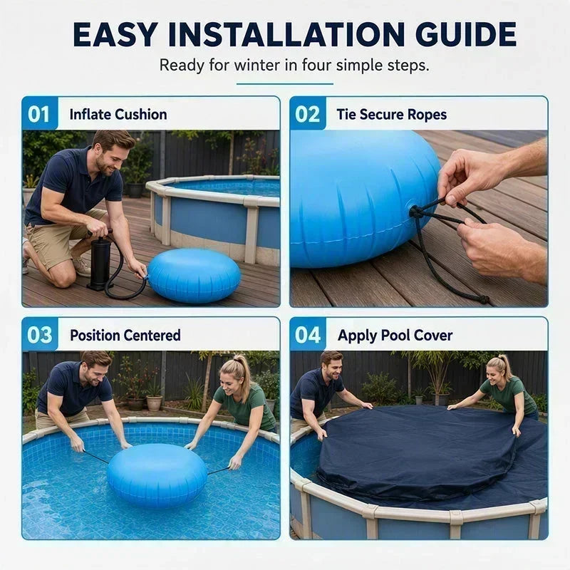 📢📢50% OFF !! ⏰ Pool Winterizing Air Pillow – Round, ice pressure relief & protective ✨