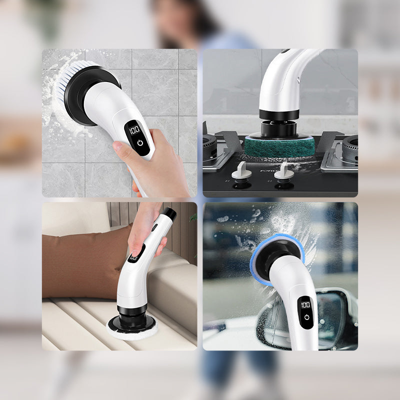 📢📢LIMITED-TIME 50% OFF⏰8-in-1 Electric Cleaning Brush Set – Labor-Saving, Wireless, Multi-scene 🌊