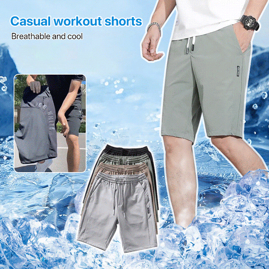 [ Buy 1 Get 1 Free ] Men’s Ice Silk Casual Breathable Shorts