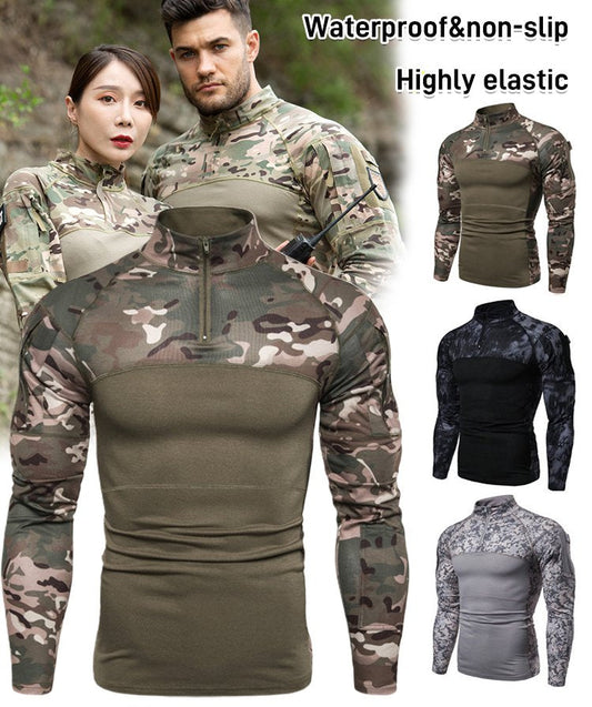Men's Military Battlefield Outdoor Fitness Camouflage Long Sleeve