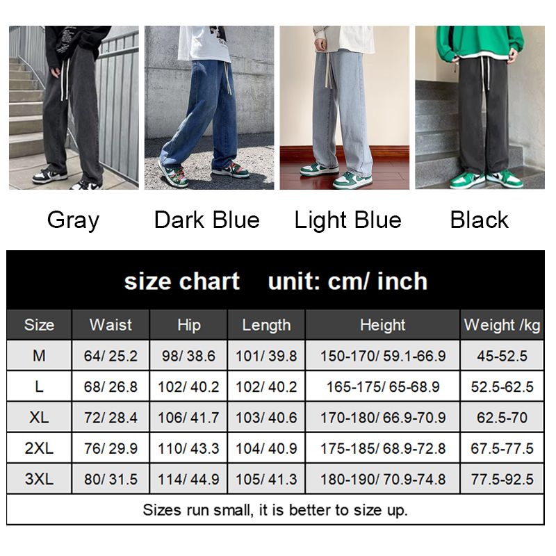 Men’s Fashionable Relaxed Straight Fit Jeans（50% OFF）