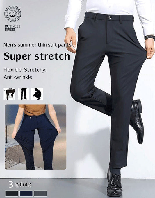 Men's Summer Slim Suit Business Pants