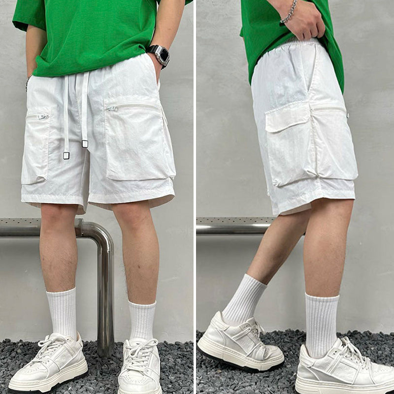 Men's Loose Fit Cargo Shorts with Multi Pockets