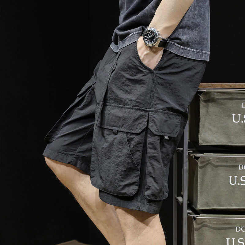 Multi-Pocket Cargo Shorts