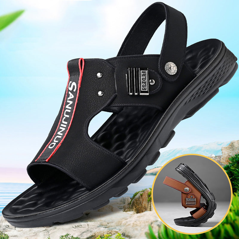 Men's Leather Non-slip Sandals