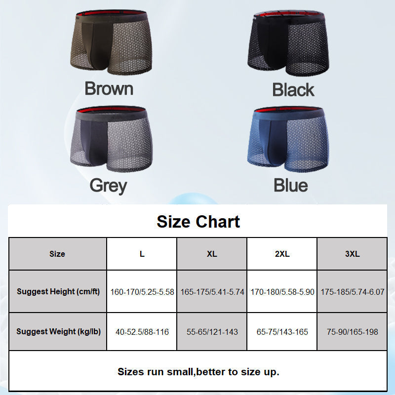 Men's Mesh Breathable Boxer Briefs