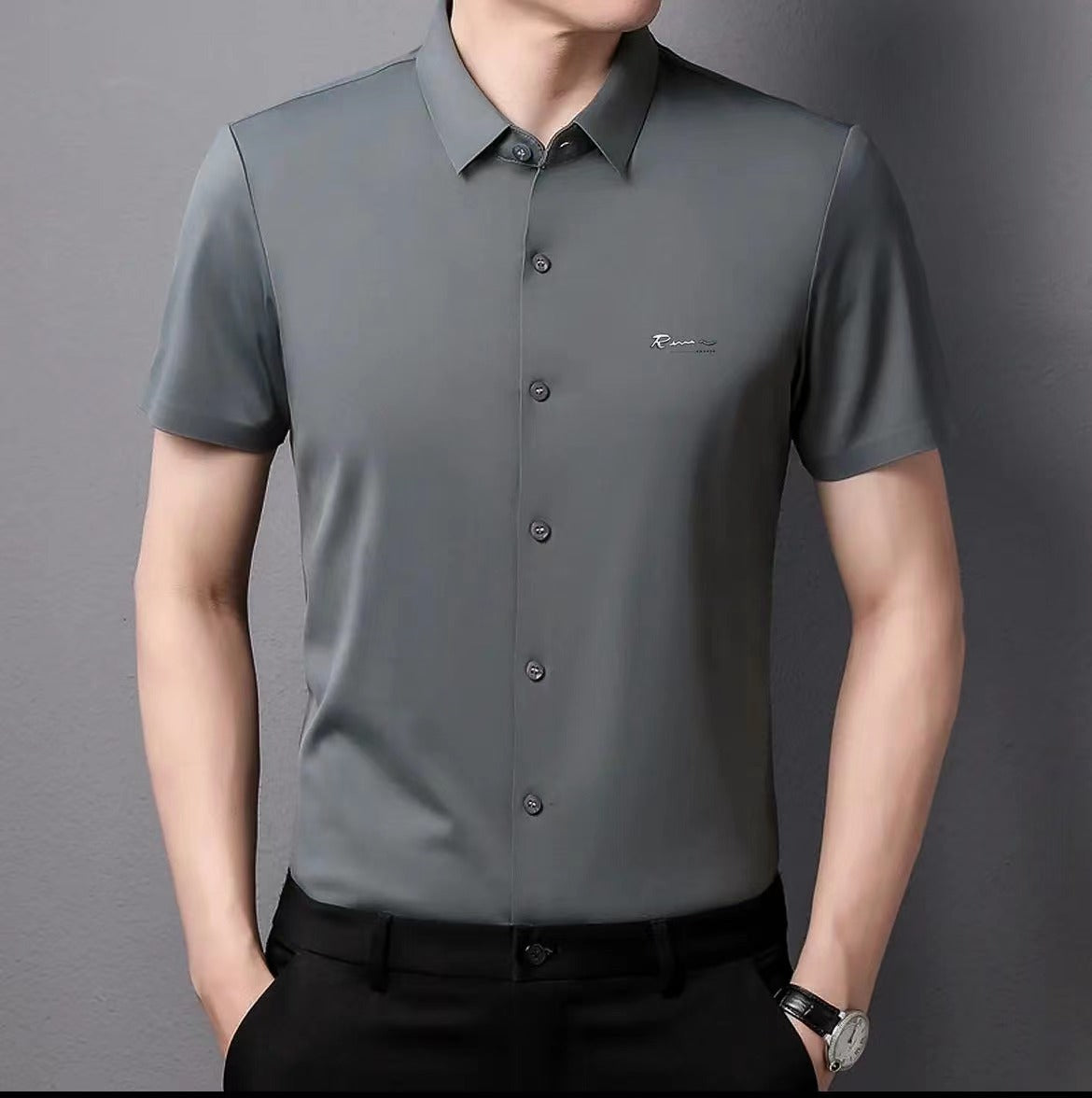 Men's Short Sleeve Non-Iron Business Shirt