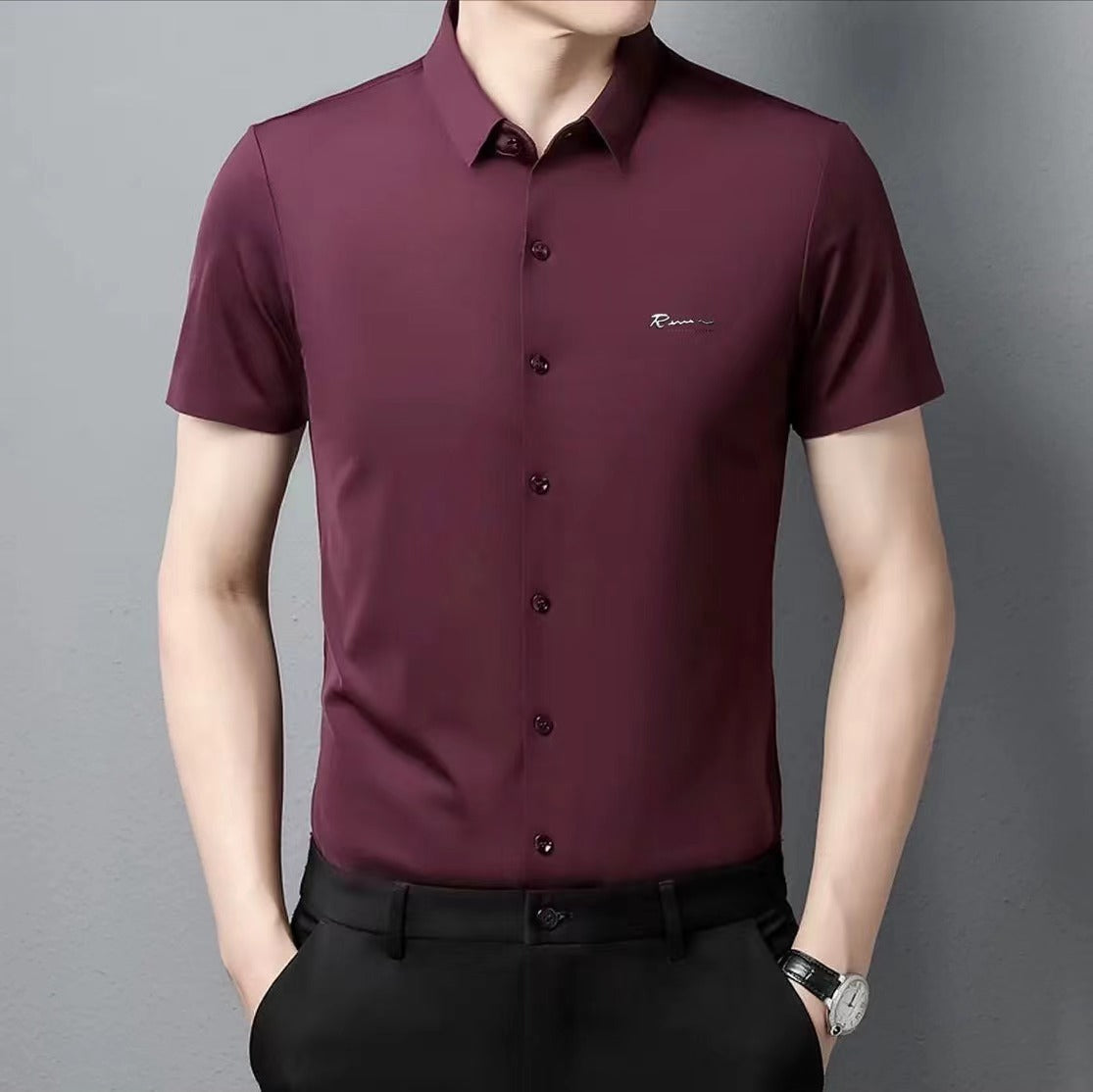 Men's Short Sleeve Non-Iron Business Shirt