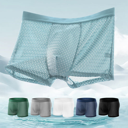 Ice Silk Cool mesh boxer shorts